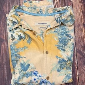 Tommy Bahama Orange Hawaiian Shirt